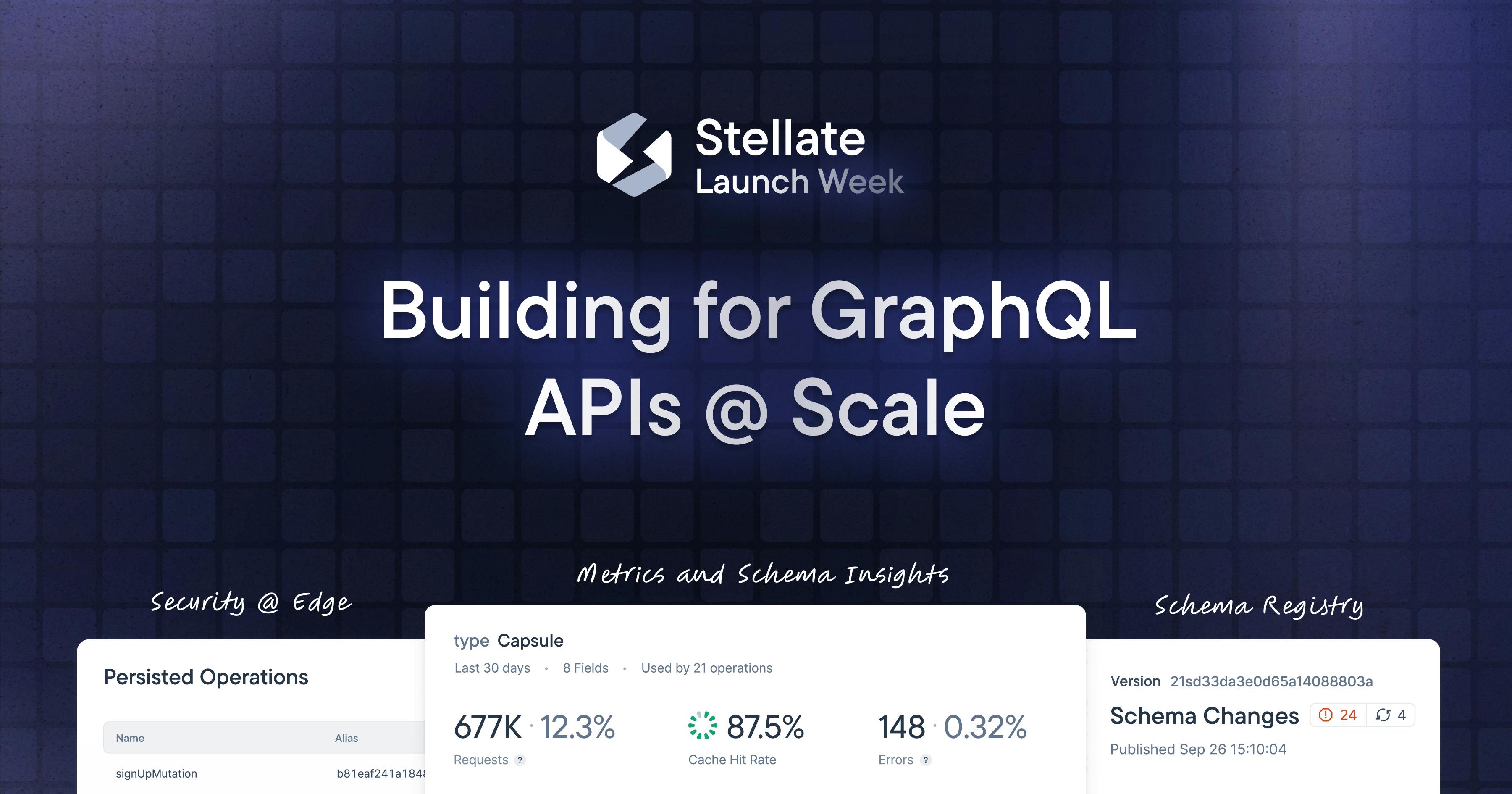 Launch Week: Building for GraphQL APIs @ Scale